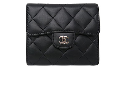 Chanel Small Wallet, &pound;550, Accessories, Black, Lambskin Leather, Front view